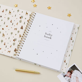 Woodland Baby Memory Book Baby Record Journal For First Five Years, 7 of 12