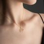 Sterling Silver Lotus Flower Necklace, thumbnail 6 of 10