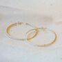 Statement Hand Hammered Hoops, thumbnail 5 of 7