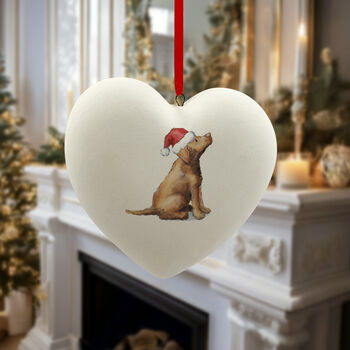Labrador Chocolate Ceramic Bauble, 3 of 4