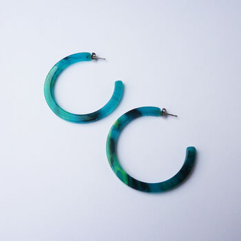 Jade Hoop Earrings, 3 of 4