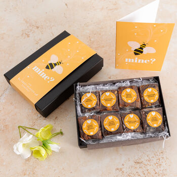 'Bee Mine' Luxury Brownie Valentine's Day Gift Box, 3 of 3