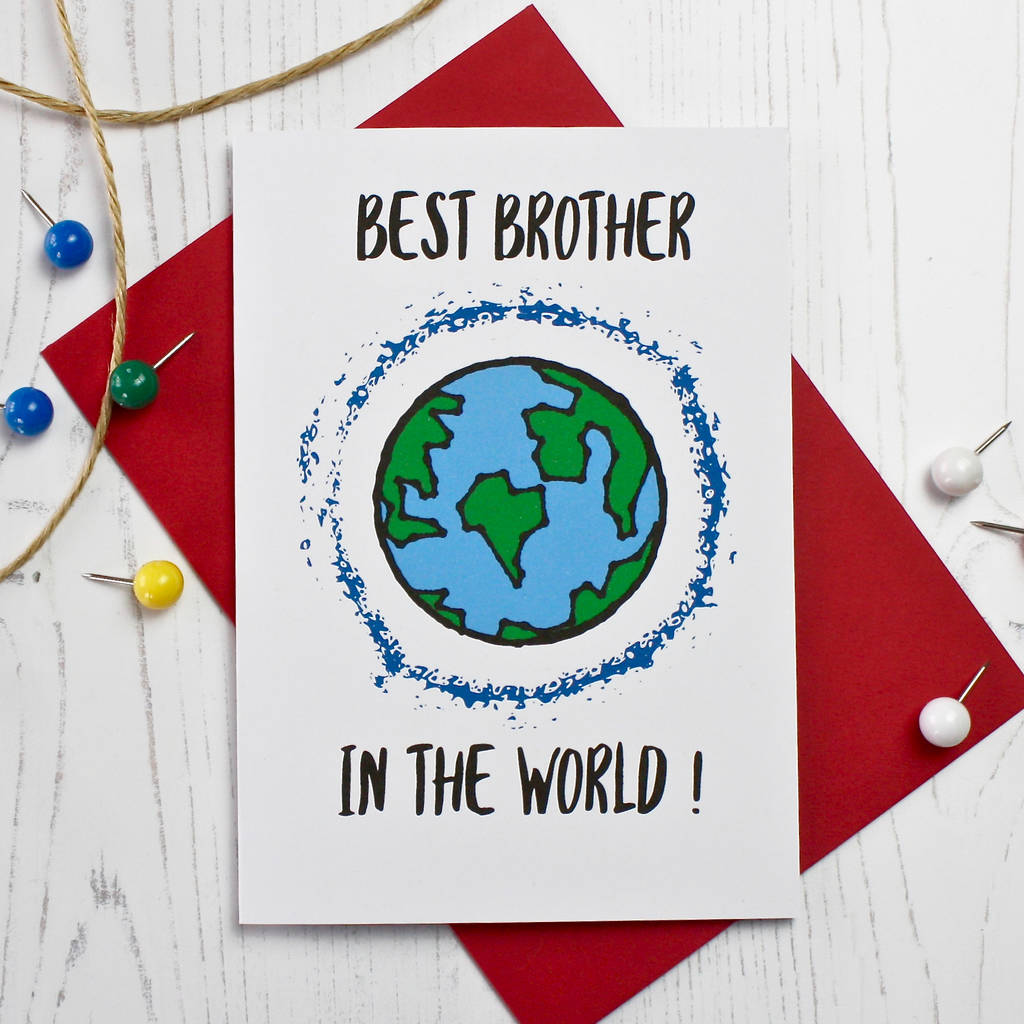 Best Brother In The World Card