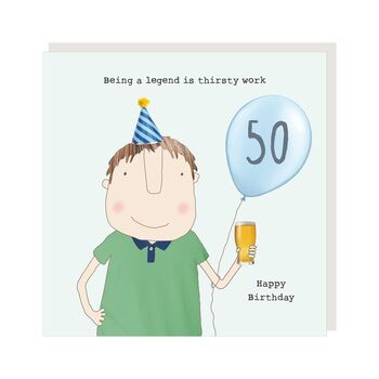 50th Birthday Card For A Man | Boy 50 Legend, 2 of 2