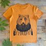 Bearded Bear Men's Organic T Shirt, thumbnail 1 of 9
