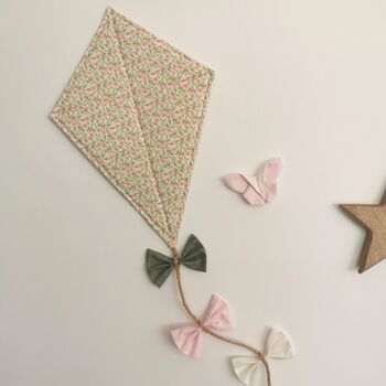 Liberty Style Fabric Kite, Baby Room Decoration, Nursery Gift, 8 of 11