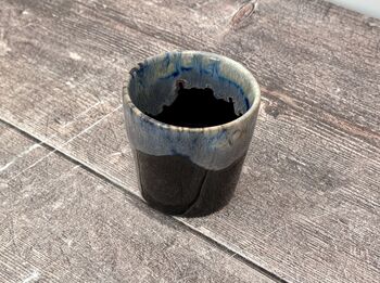 Black Patterned Espresso Cup, 2 of 2