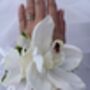 White Orchid Wrist Corsage, thumbnail 7 of 11