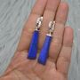 Lapis Lazuli 925 Silver Earrings, thumbnail 4 of 8
