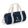 Personalised Embroidered Dance Kit Bag Barrel Style Bag, thumbnail 5 of 6