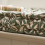 Botanical Leaves Padded Bench Cushion, thumbnail 5 of 8