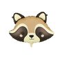 Raccoon Head Foil Balloon, thumbnail 1 of 3