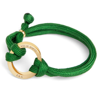 Men's Engraved Halo Rope Bracelet, 4 of 6