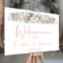 Wedding Welcome Sign Festive Floral, thumbnail 3 of 5