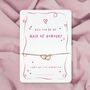 Pink Will You Be My Bridesmaid Bridal Proposal Bracelet, thumbnail 11 of 11