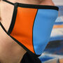Gulf Car Inspired Face Mask, thumbnail 1 of 4