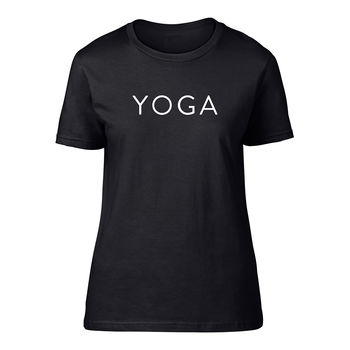 'Yoga' T Shirt By leonora hammond