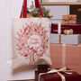 Christmas Wreath Canvas Bag, thumbnail 2 of 4