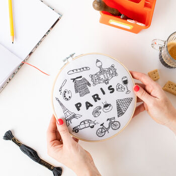 Paris X Maptote Embroidery Hoop Kit, 2 of 5