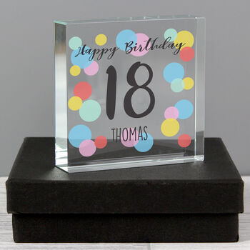 Personalised Birthday Colourful Crystal Token, 7 of 8