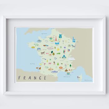 Map Of France Art Print, 2 of 3