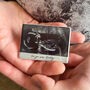 Baby Ultrasound And Message Personalised Ceramic Magnet, thumbnail 2 of 3
