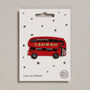 London Bus Iron On Patch, thumbnail 1 of 4