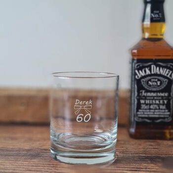 60th Birthday Whisky Glass, 4 of 7