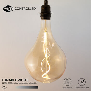 King Size Sculpture Wifi Spiral Smart LED Bulb E27 5 W, 3 of 12