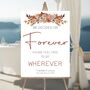 Wedding Choose A Seat Sign Autumn Floral, thumbnail 2 of 5
