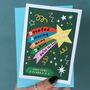 Daddy I/We Love You Shooting Star Card, thumbnail 2 of 6