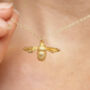 Mothers Sterling Bumble Bee Necklace, thumbnail 2 of 5
