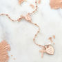 Personalised Rose Gold Plated Or Silver Rosary Necklace, thumbnail 2 of 7
