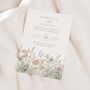 Dusty Pink Wildflower Wedding Invitations, thumbnail 1 of 4