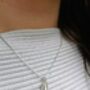 Mum And Daughter Sterling Silver Feather Necklace, thumbnail 4 of 12