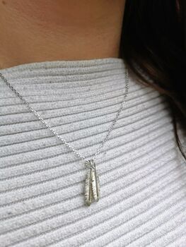 Mum And Daughter Sterling Silver Feather Necklace, 4 of 12