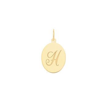 Oval Initial Pendant, 7 of 12