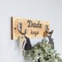 Fathers Day Personalised Wooden Wall Mounted Key Holder, thumbnail 2 of 4