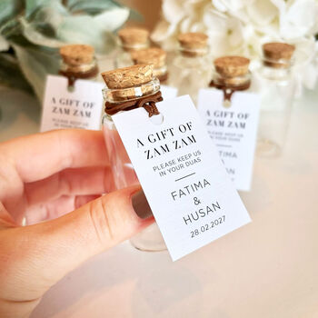 Zam Zam Wedding Favour Bottle Islamic Wedding Favours, 2 of 9