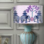 Chinoiserie Elephants, Pink And Blue Lampshade, thumbnail 6 of 9