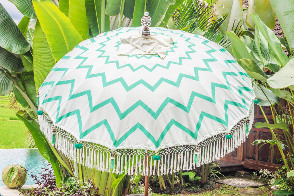 Chevron Tassel Parasol By East London Parasol Company