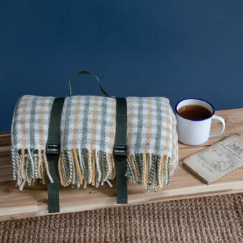Wool Picnic Blanket With Waterproof Backing, 4 of 7