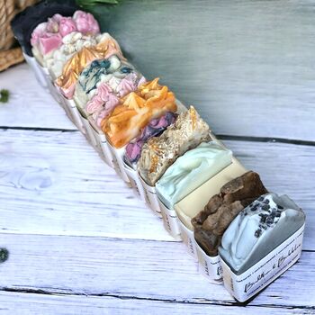 Soap Box Xmas Gift Of 10 Artisan Soap Bars Pamper Gift Birthday Gift, 4 of 4