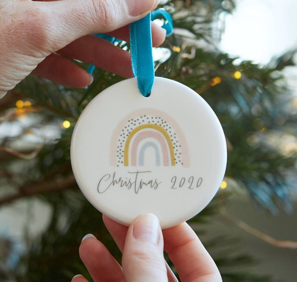 Personalised Rainbow Christmas Decoration, 1 of 5