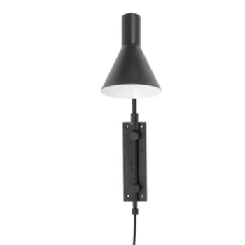 Edil Wall Lamp, Black, Metal, 2 of 4