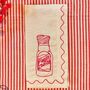 Set Of Six Embroidered Christmas Condiment Napkins, thumbnail 5 of 11