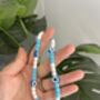 Evil Eye Blue Pattern Mobile Phone Charm Strap, thumbnail 5 of 5