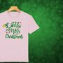 'Little Miss Christmas' Glittery Girls Christmas T Shirt, thumbnail 1 of 12