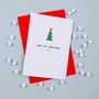 'Love At Christmas' Christmas Tree Card, thumbnail 1 of 2