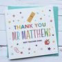 Personalised Teacher Thank You Card, thumbnail 2 of 2